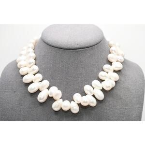 Freshwater Pearl Teardrop Necklace 16" Toggle Clasp